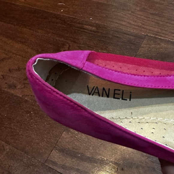 Van Eli Pink Suede Flats Career Casual Shoes Size 8 M - Picture 7 of 7